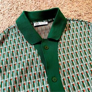 Zara Men’s Jacquard Dress Shirt, Medium